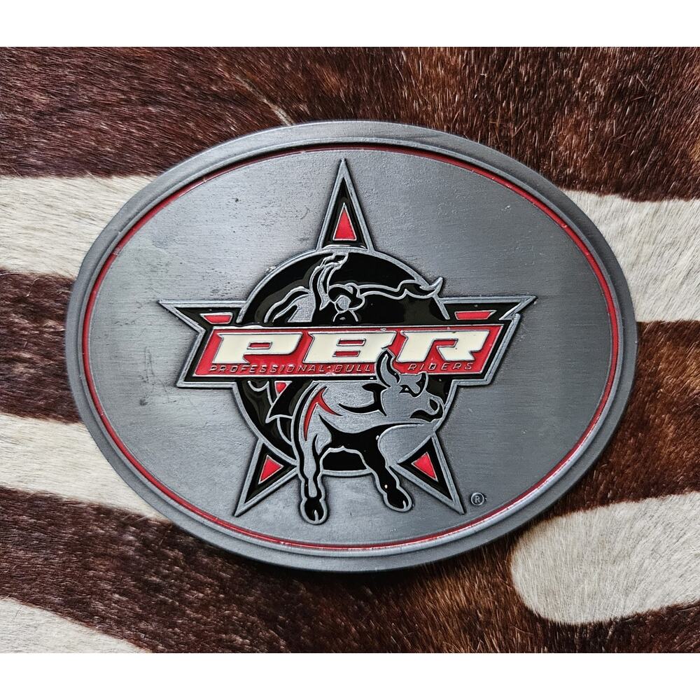 Vintage Professional Bull Riders PBR Licensed Rodeo Cowboy Western Belt Buckle